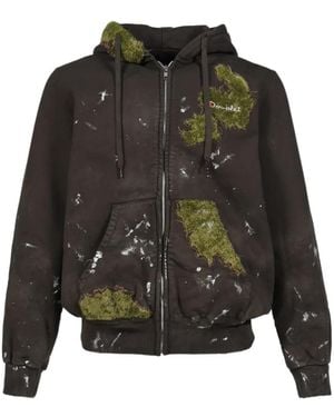 Doublet Moss Grown Embroidery Long-Sleeve Hoodie - Grey