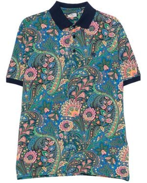 Etro Paisley-Print Polo Shirt - Multicolour