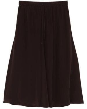 P.A.R.O.S.H. Drawstring Midi Skirt - Black