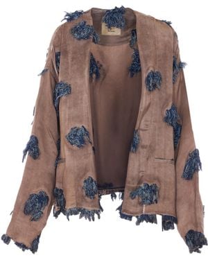 Uma Wang Long-Sleeved Casual Jacket - Brown