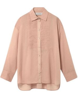 Golden Goose Oversized Pleated Detail Shirt - Pink
