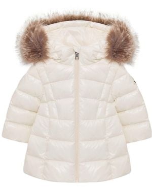 Moncler Emma Hooded Down Jacket - Natural