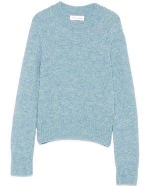 Dries Van Noten Long-Sleeved Knitted Jumper - Blue