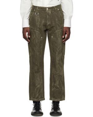 Etudes Studio Études Studio Youth Logo Patch Jeans - Green