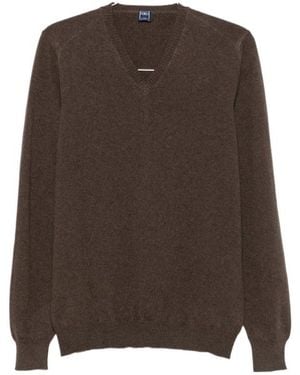 Fedeli Crew-Neck Jumper - Brown