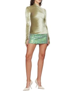 Helmut Lang Asymmetric Long-Sleeved T-Shirt - Green