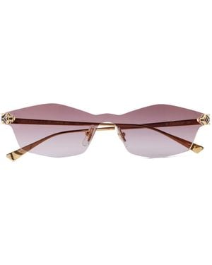 Cartier Shield Frame Sunglasses - Multicolour