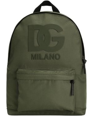 Dolce & Gabbana Logo Backpack - Green