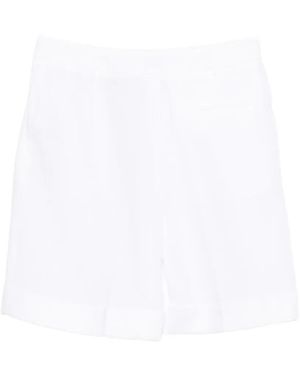 Eleventy Linen Shorts - White
