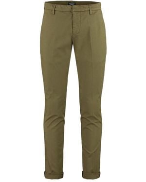 Dondup Gaubert Cuffed-Hem Trousers - Green