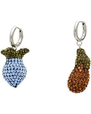 Tory Burch Plastic Ear Clips Set - Metallic