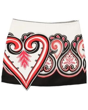 FARM Rio Graphic Mini Skirt - Red