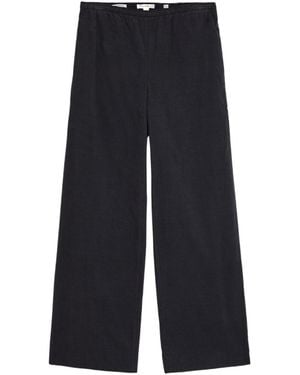 Vince Wide-Leg Satin Pants - Blue