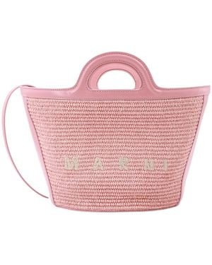 Marni Tropicalia Interwoven Tote Bag - Pink