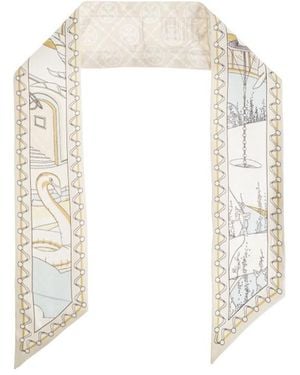 Tory Burch The Pool Ribbon Tie - White