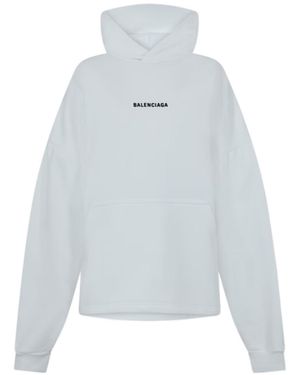 Balenciaga Logo Hoodie - Grey