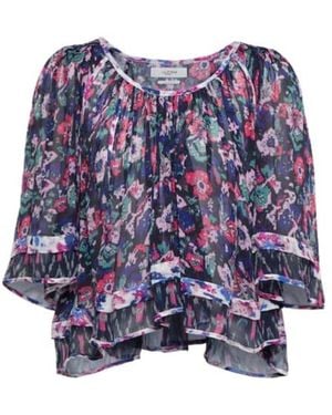 Isabel Marant Roxini Floral Blouse - Blue