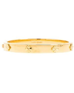 Kate Spade Clover-Embellished Bangle Bracelet - Metallic