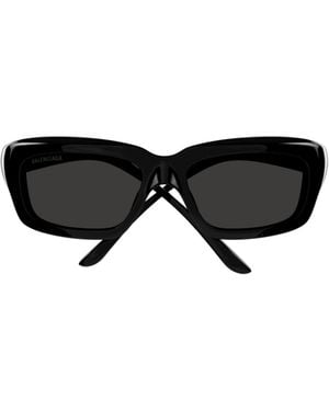 Balenciaga Eyewear Rectangle Frame Sunglasses - Black