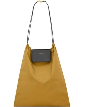 Saint Laurent Foulard Folding Pouch - Yellow