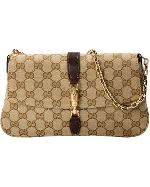 Gucci Printed Medium Shoulder Bag - Natural