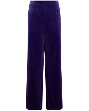 Philosophy Di Lorenzo Serafini High-Waisted Casual Trousers - Blue