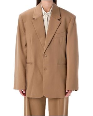 Frankie Shop Long-Sleeved Suit Jacket - Brown