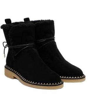 Aquazzura Trimmed Suede Ankle Boots - Black