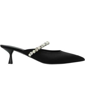 Stella McCartney Elsa Heeled Mules - Black