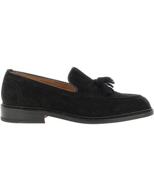 Tricker's Round-Toe Loafers - Black