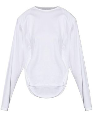 IRO Crew Neck Long-Sleeved T-Shirt - White