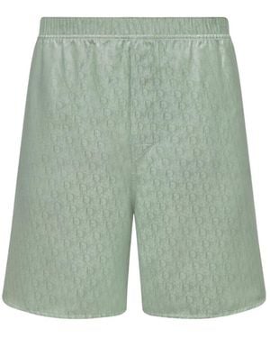 Dior Homme All-Over Patterned Shorts - Green