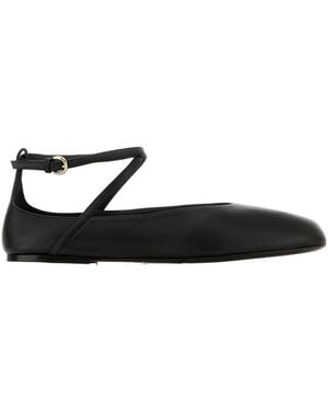 Co. Strappy Ballerina Flat Shoes - Black