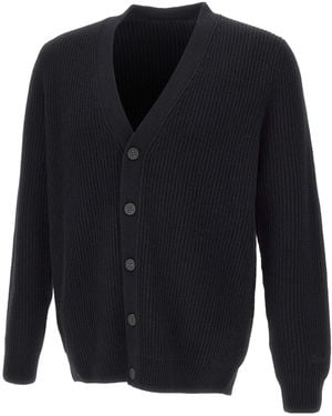 MC2 Saint Barth Herrison Ribbed Cardigan - Blue