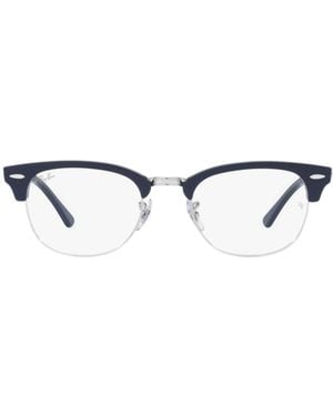 Ray-Ban Clubmaster Browline Frame Glasses - White