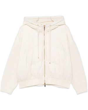Twinset Hooded Down Jacket - Natural