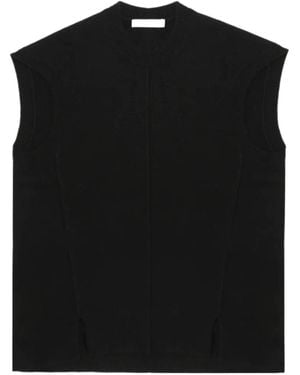 Helmut Lang Split Wool Vest - Black