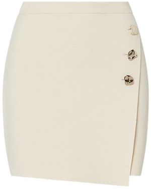 Liu Jo Knitted Mini Skirt - Natural