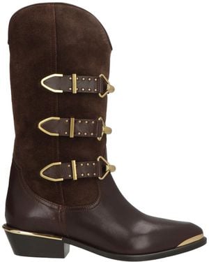 Isabel Marant Short Leather Ankle Boots - Brown