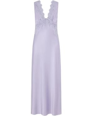 RIXO London Lace-Trimmed Dress - Purple