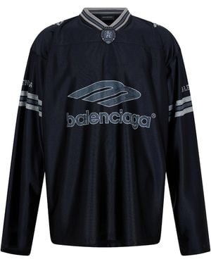 Balenciaga Logo Sweatshirt - Blue