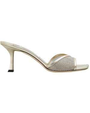 Jimmy Choo Embellished Heeled Mules - Metallic