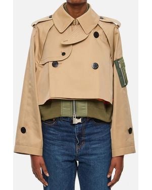 Sacai Gabardine Twill Blouson - Blue