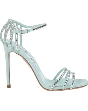 Aquazzura Square-Toe High-Heeled Sandals - Blue