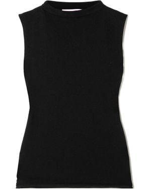 The Elder Statesman Cashmere Tank - Black