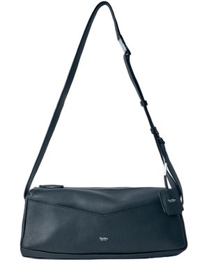 Max Mara Zip-Fastening Leather Shoulder Bag - Blue