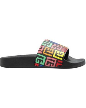 Balmain Monogram Slides - Multicolor