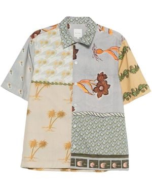 Paul Smith Patchwork Printed Shirt - Grey