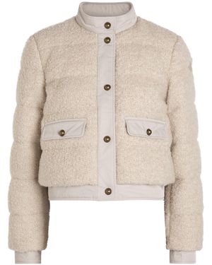 Moncler Warm Down Short Jacket - Natural