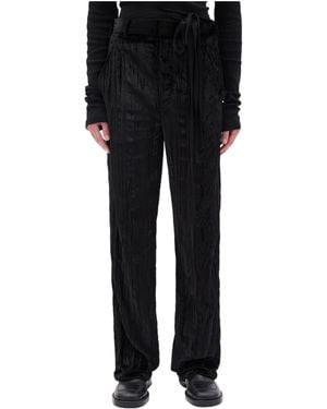 Ann Demeulemeester Relaxed-Fit Trousers - Black